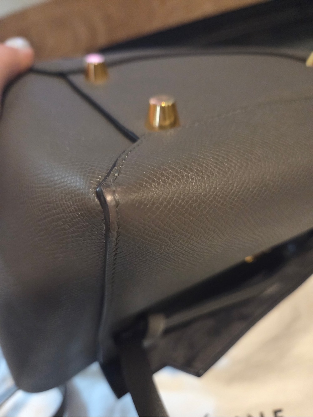 Celine leather mini belt bag gray - Picture 7 of 14